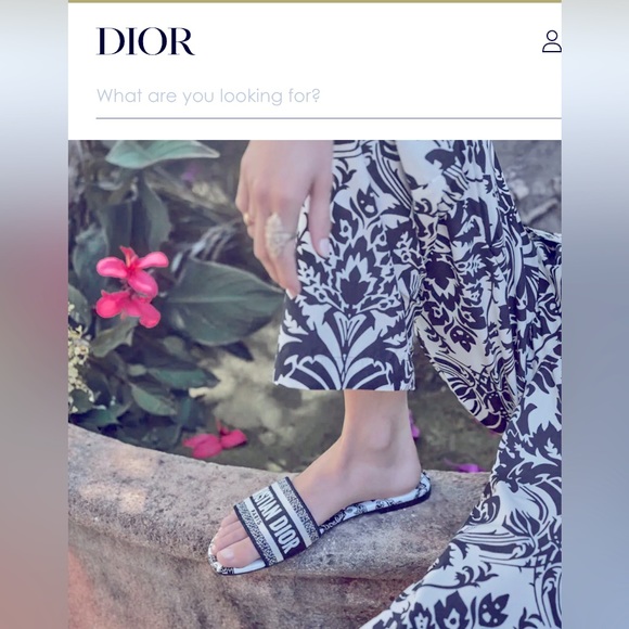 Beautiful Dior Dway black&white logo slides - Picture 2 of 7